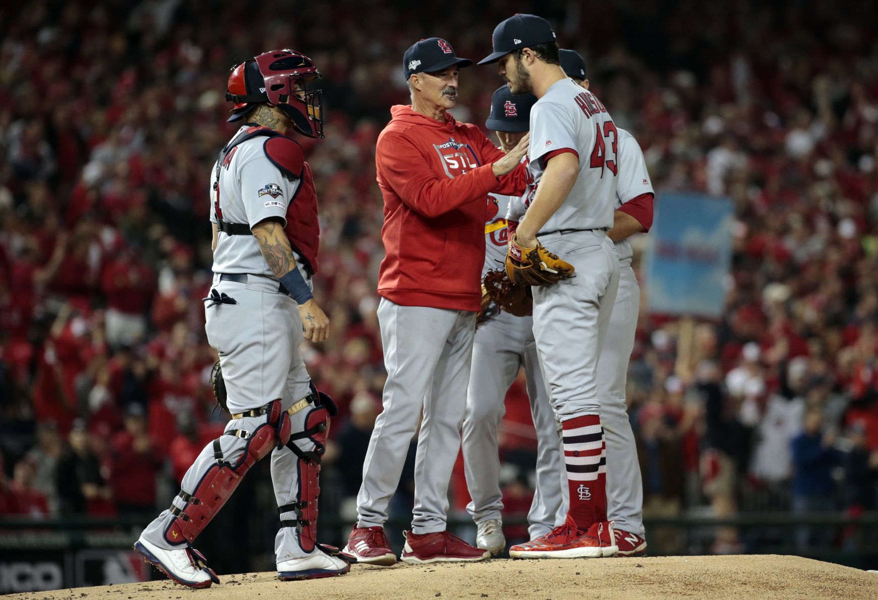 Cardinals on the brink of elimination from the National League Championship Series in Washington